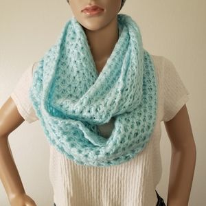 Light Blue Aeropostale Knitted Infinity Scarf